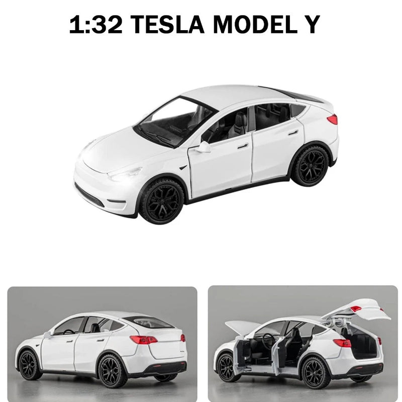 1:32 Scale Model Y Alloy Car Model Diecast Toy Vehicles for Kids Gifts - White