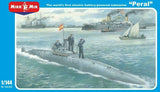 1/144 electric battery-powered submarine model "Peral" on retail box front