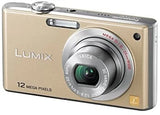 Panasonic Lumix FX40 Digital Camera Gold 12MP 5x Zoom From Japan