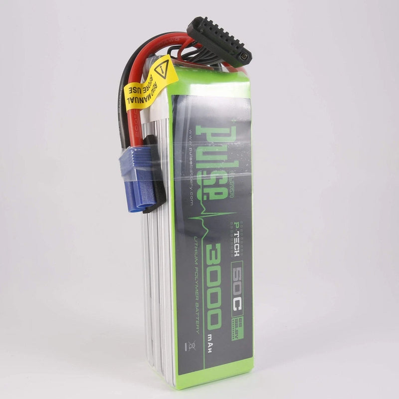 Pulse 3000mah 50C 22.2V 6S P-Tech Lipo Battery - EC5 Connector Battery