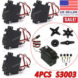 4PCS S3003 Standard High Torque Servo for Futaba RC Car Plane Helicopter Boat US