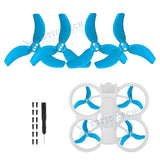 4Pcs Propellers RC Drone Wing Accessory PC Blue Fan w/Screws For DJI Avata 2