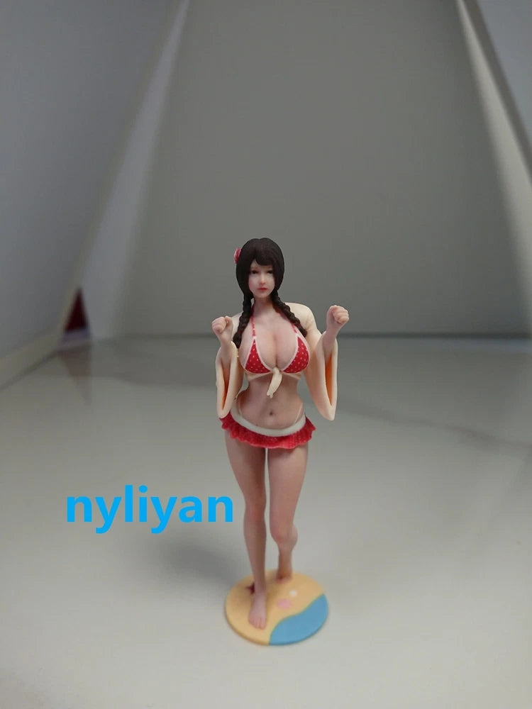 1/18 1/16 1/12 Miniatures Double Braid Beauty Girl Scene Figures Model For Cars
