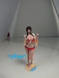 1/18 1/16 1/12 Miniatures Double Braid Beauty Girl Scene Figures Model For Cars