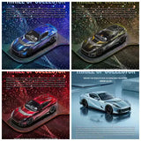 TOC 1/64 Scale 812C Cruise Series Starry Sky Color Diecast Alloy Model Car Gifts
