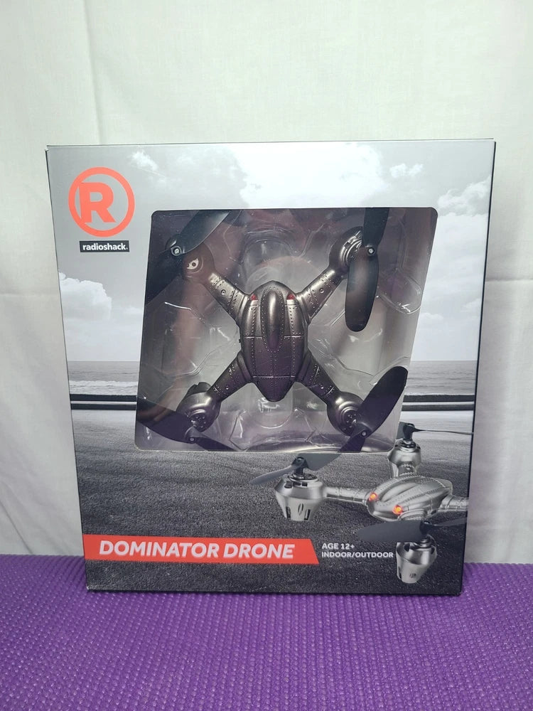 Radio Shack Dominator Drone Indoor/Outdoor Remote Control Charger Propellers