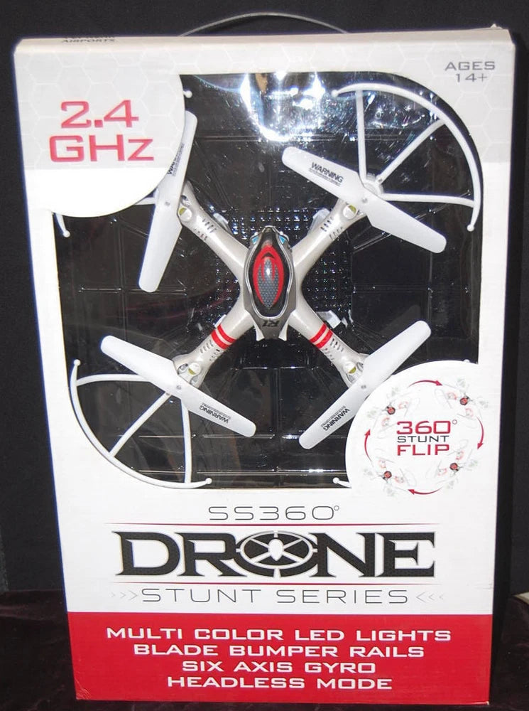 2.4GHz SS360 stunt drone box with multi-color LED lights and 360 flip