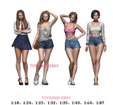 1/87 1/64 1/43 TOY figure sexy Trendy Fashion Model Girls for Street Diorama