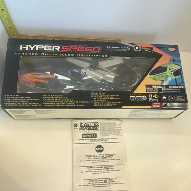 NKOK Hyper Speed Infrared 3.5 Channel Gyro Toy Helicopter Model 7305 UNTESTED