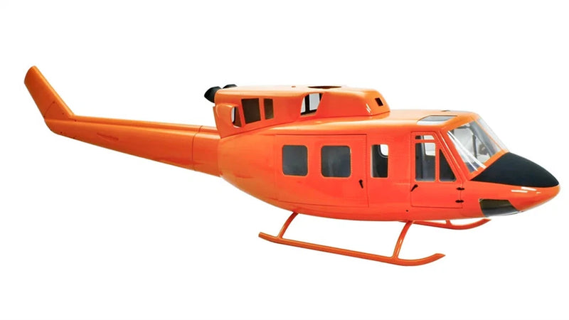 800size Luftrettung B 212 ARF RC Helicopter Fuselage Bell212 Orange ARF Version
