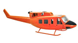 800size Luftrettung B 212 ARF RC Helicopter Fuselage Bell212 Orange ARF Version