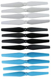 Propeller Blades for VIVITAR AERO VIEW DRC-446 Drones Set of 4 Blue/Black/White