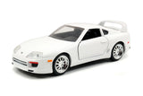 Brian's Toyota Supra, White - JADA 97346 - 1/32 Scale Diecast Model Toy Car