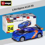 Bburago 1:64 Renault Alpine A110 Diecast Metal Model Car Vehicle New