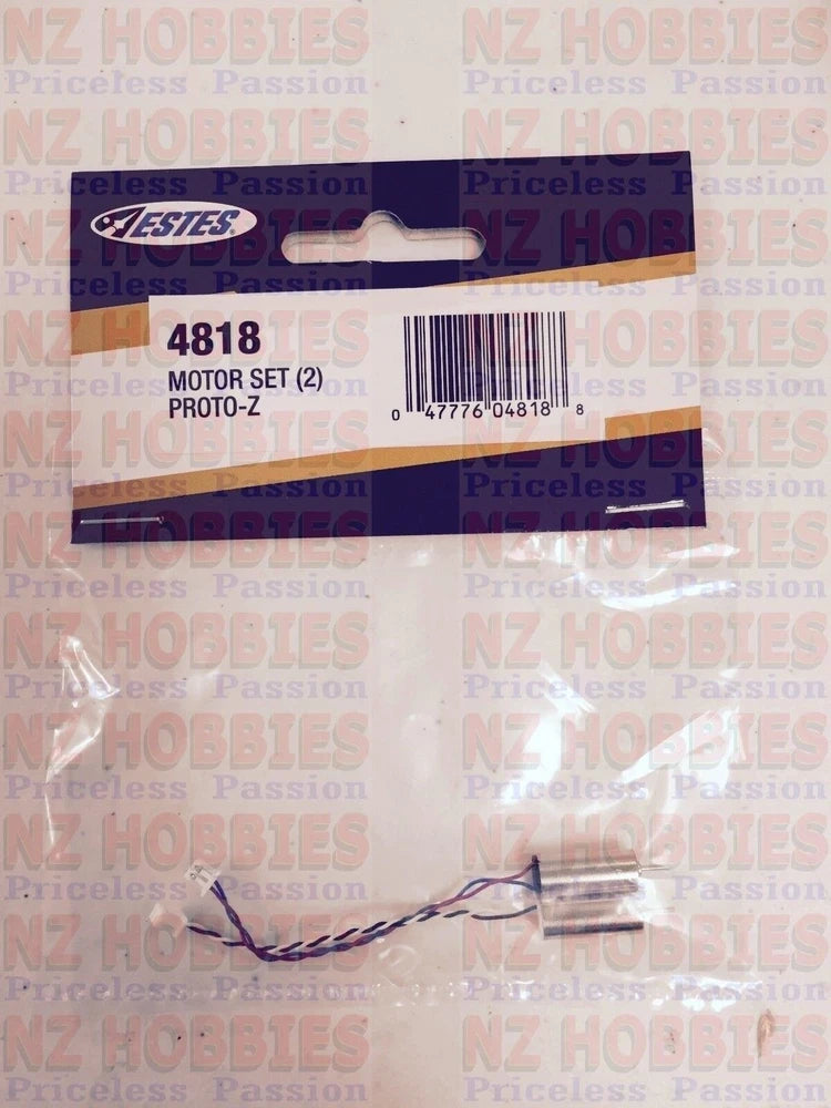 ESTES Proto-Z motor set (2 pcs) blister card packaging with product label