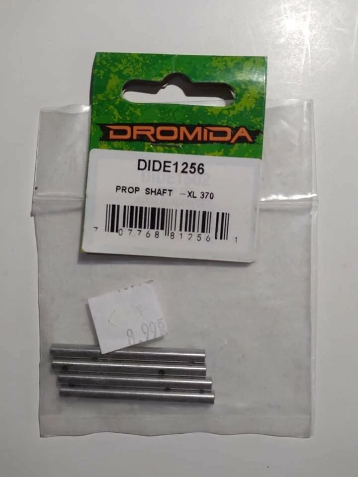 Dromida prop shaft XL 370 replacement, three metal drive shafts in blister package