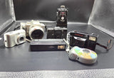 Lot of 6 Cameras, PARTS ONLY- Lomo LC-A, Panasonic Lumix, Ansco etc. SEE PHOTOS