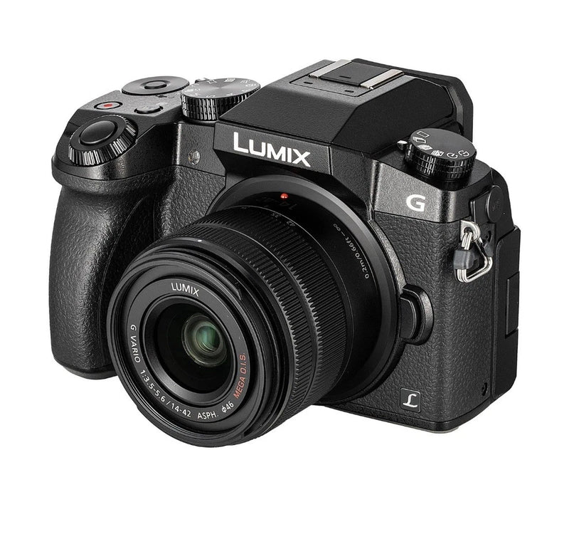 Panasonic LUMIX G7 Mirrorless Camera 14-42mm f/3.5-5.6 Lens (Black) Vlogger