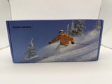Jadfezy action camera retail box with skier graphic and Action camera label