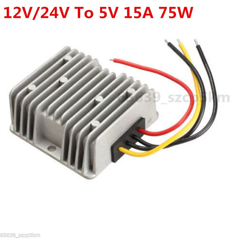 Voltage STEP-DOWN BUCK Power DC Converter Step Down Regulator 12V/24V To 5V 15A