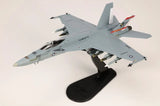 Hobby Master 1/72 F/A-18E Super Hornet model airplane on black display stand