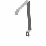 ATV battery mounting bracket, gray metal OEM style with mounting hole