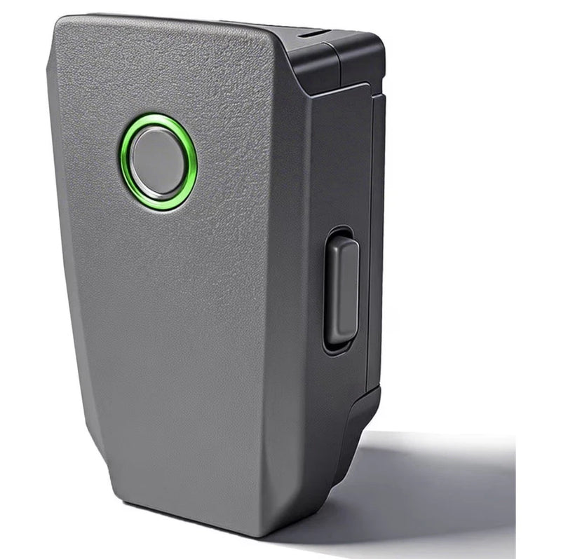 Mavic 2 Pro drone battery, dark gray rectangular pack with circular indicator ring