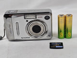 Fujifilm Digital Camera FinePix A500 5.1MP Silver Tested - 2 x AA batteries XD