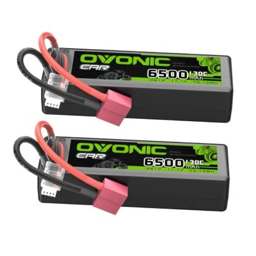 3S LiPo Battery 6500mAh 11.1V 130C RC Battery with T-Plug Connector Battery
