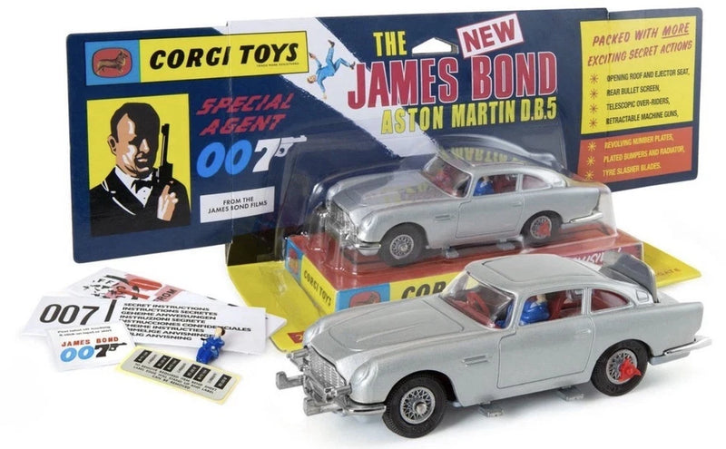 Corgi Model Club 270 reissue JAMES BOND 007 ASTON MARTIN DB5 SILVER GRILLE + COA