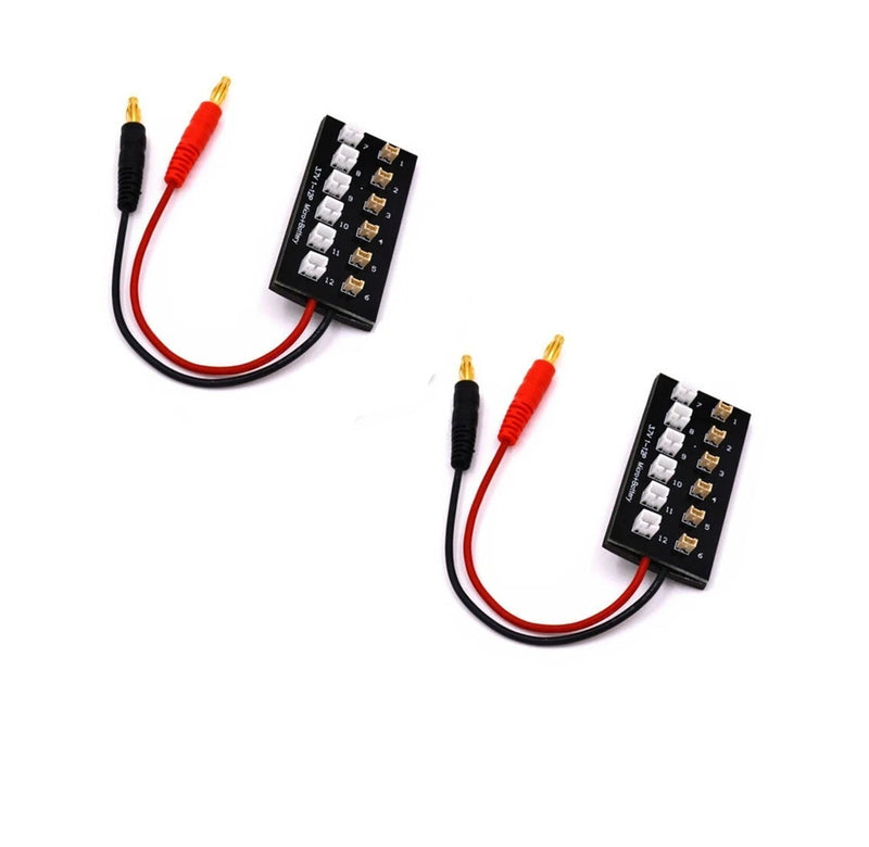 2Pcs 1S 3.7V LiPo Parallel Charging Board for Ultra Micro Pico 1.25mm JST-PH 2mm