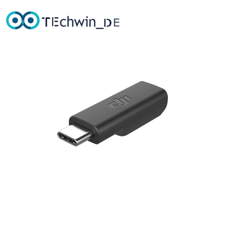 Compact USB-C audio adapter with 3.5mm output, black