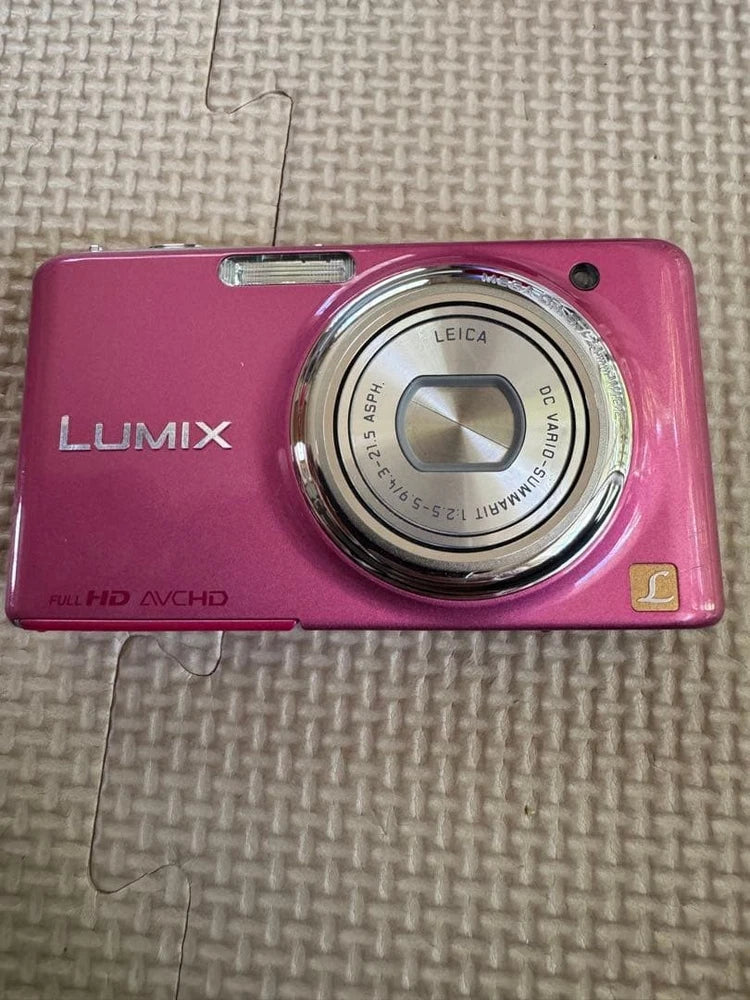 LUMIX Compact Digital Camera Pink DMC-FX77 Excellent Heisei Retro