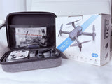 OVERFLYEN foldable quadcopter drone with camera, in zip carry case