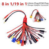 8in1/19in1 RC Lipo Battery Multi Charger Plug Adapter Converter Charging Cable