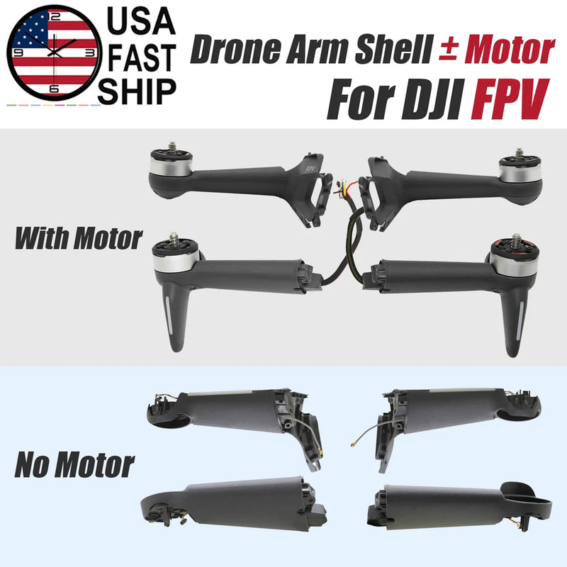 OEM Front Rear Right Left Aircraft Arm Shell ¡À Motor & Light For DJI FPV Drone