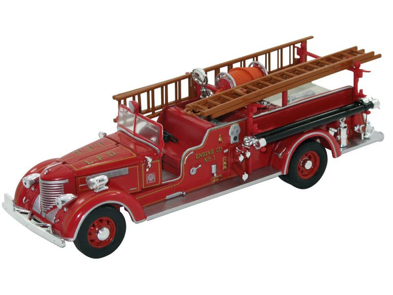 1939 Packard Fire Engine L.F.D. Red Signature Models 32400 1/32 Scale Diecast