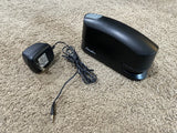 Swingline 421XX battery electric stapler with black housing and attached power cord