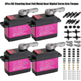 2x 25kg Metal Steering Digital Servo High Torque DS3225mg For Rc Car Waterproof