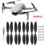 2/4/8PCS Low Noise Propellers Wing Blade Props Set For DJI Mini 2 Drone