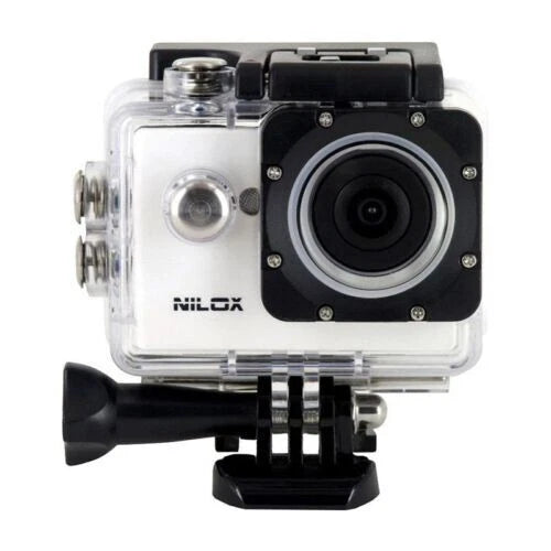 Nilox Mini F Full HD Action Video Camera - White, including Accessory Kit