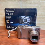 Panasonic LUMIX DMC-TZ20 Digital Camera Silver Excellent Condition