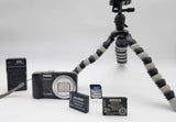 TESTED + Panasonic LUMIX DMC-ZS19 Digital Camera w/ Mini Tripod, sd card, etc.
