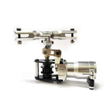 Metal tail rotor belt drive assembly with linkage, dampers, and silver motor mount