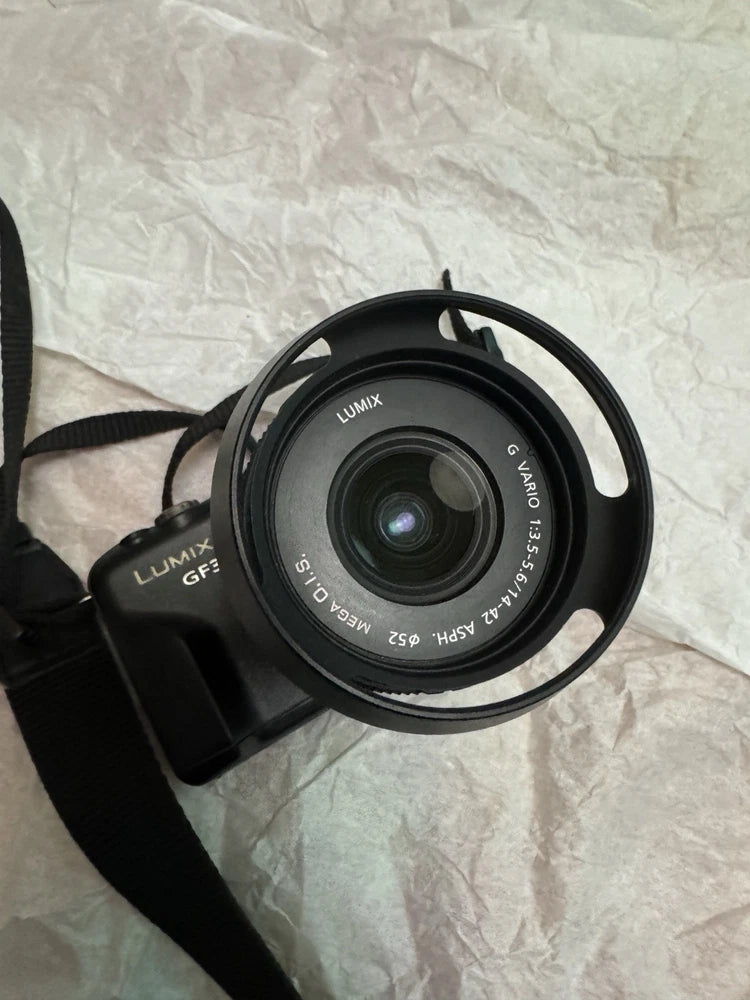 LUMIX DMC GF3X Camera with G VARIO 14 42mm Lens Black Used Excellent Condition