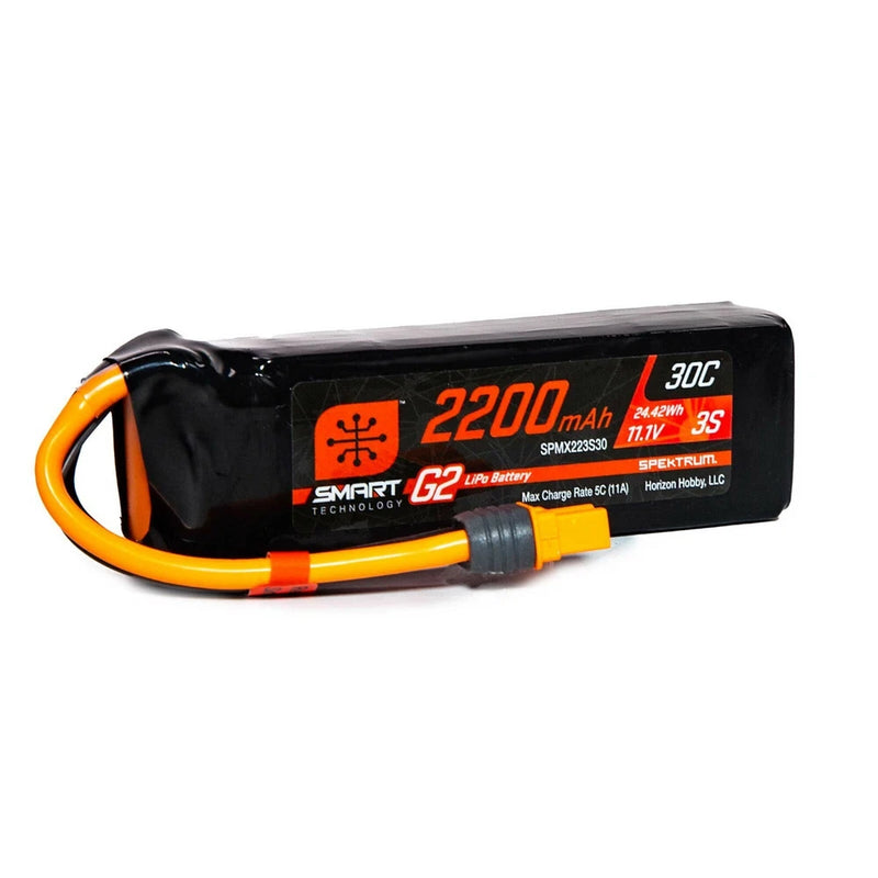 Spektrum 2200mAh 3S 11.1V Smart Battery G2 30C IC3 (SPMX223S30) Battery