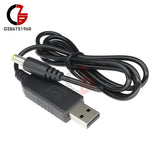 USB Port to Male Plug 5.5x2.1mm Connector DC 5V to 12V Step Up Converter Cable