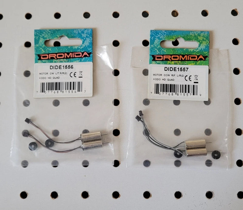 Dromida DIDE1557 motor set in blister pack with wires and connectors