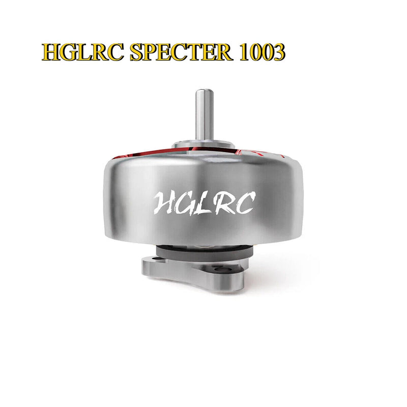 HGLRC Specter 1003 brushless motor with silver housing and output shaft