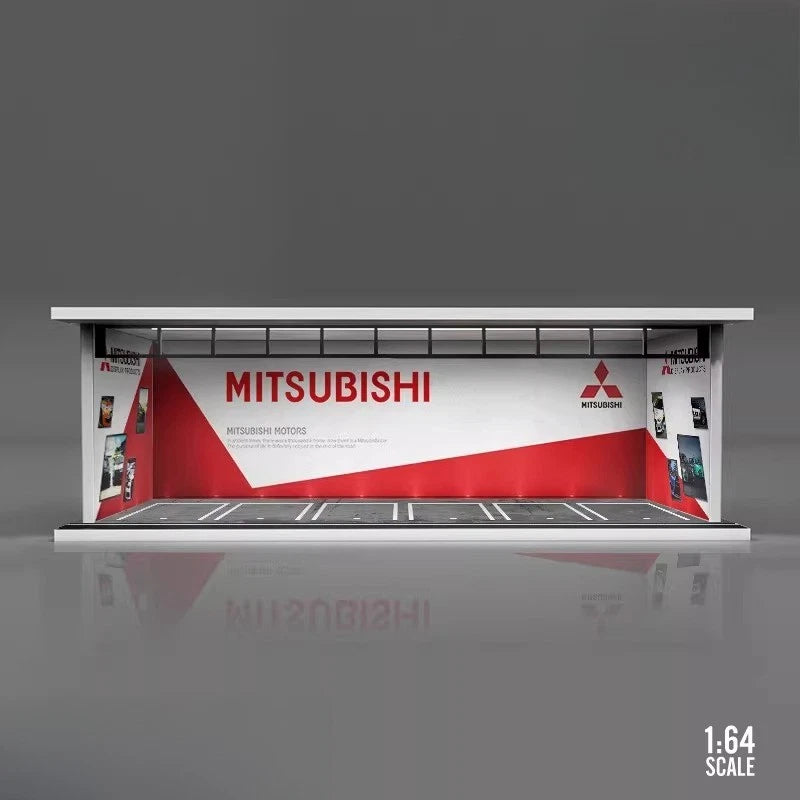1/64 Diorama Garage Building Model LED Mitsubishi Lighting Assembly Kit New New